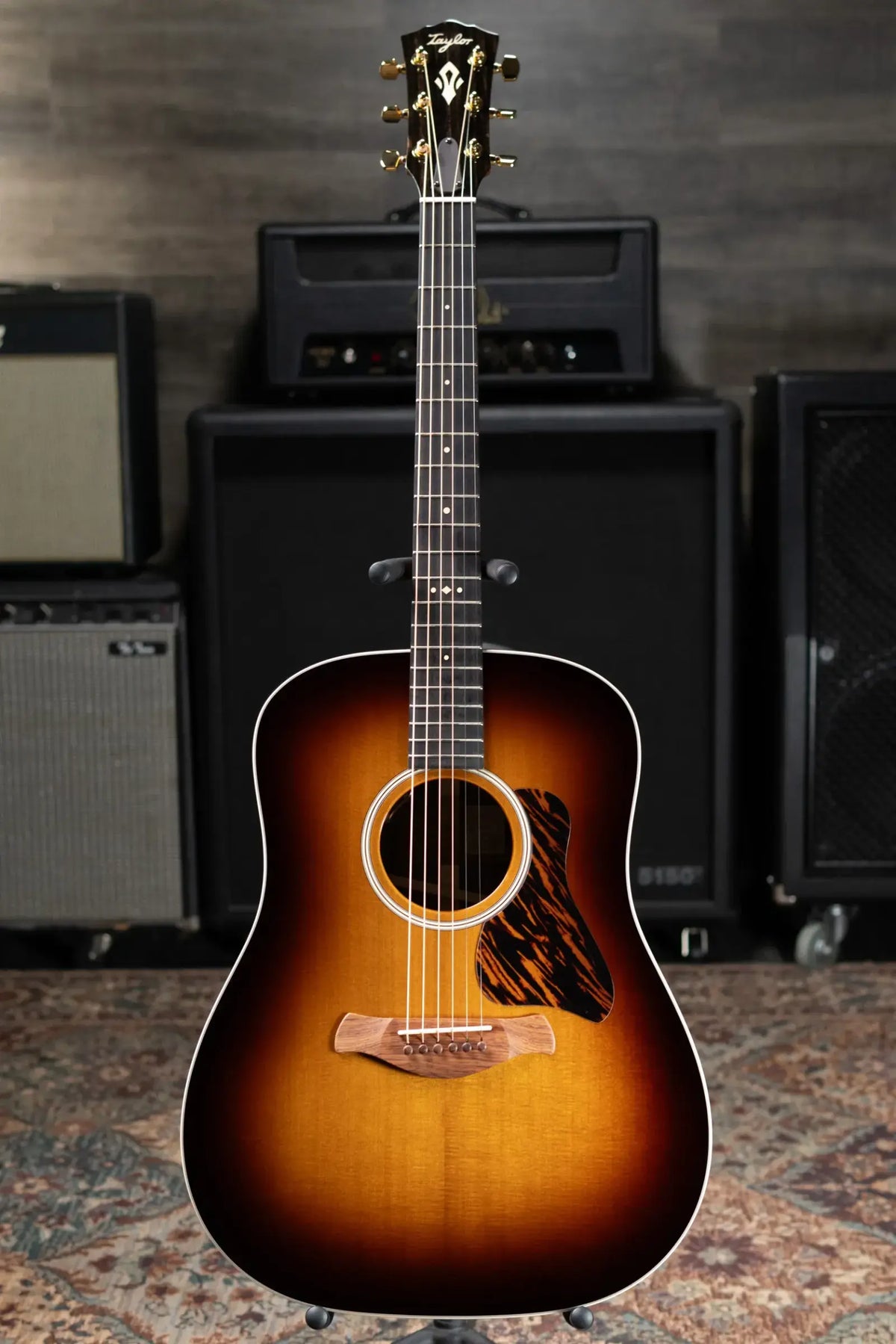 Taylor Gold Label 710e Special Edition Dreadnought Acoustic/Electric Guitar - Nashville Burst with Hardshell Case