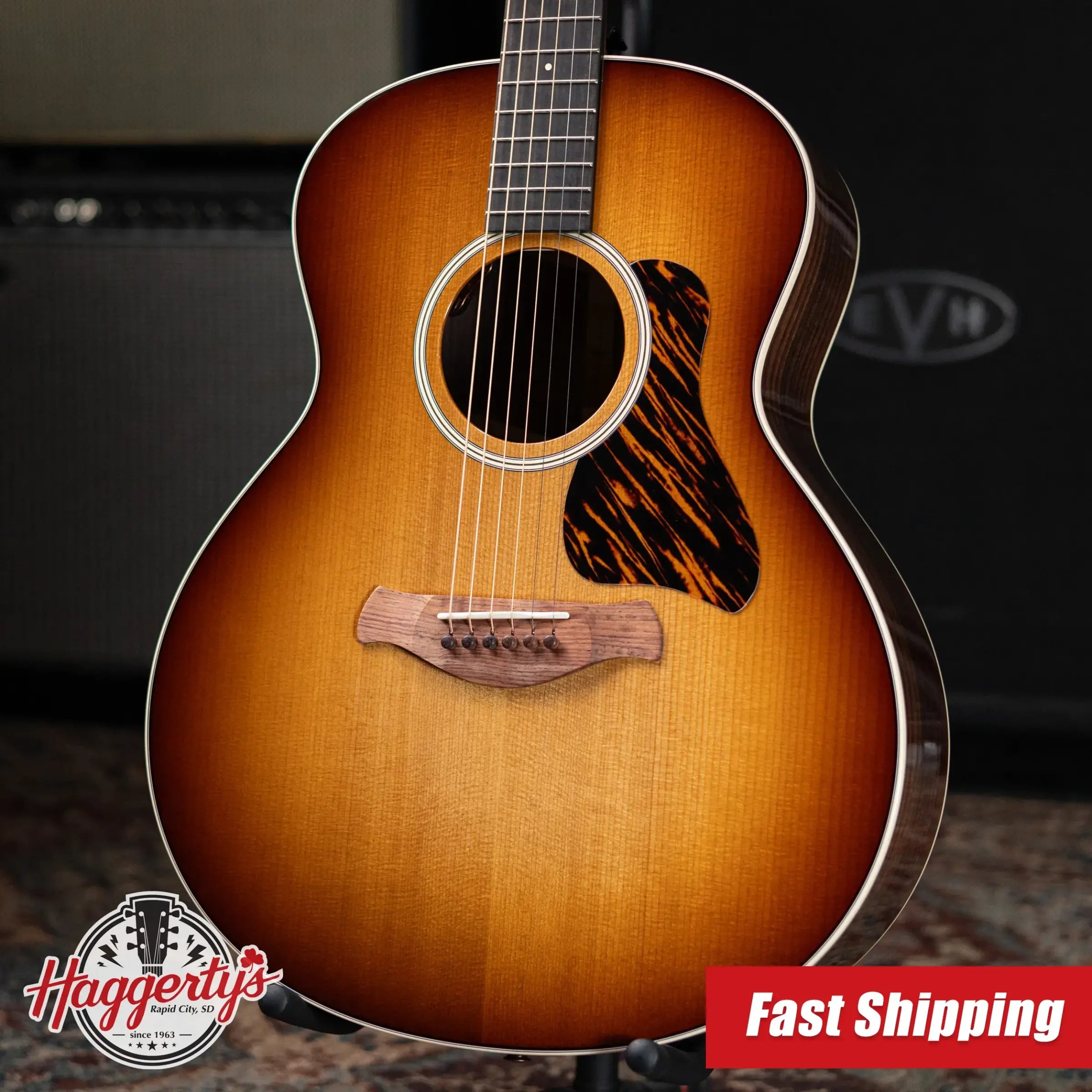 Taylor Gold Label 714e SB Super Auditorium Acoustic/Electric Guitar - Sunburst with Firestripe Pickguard and Hardshell Case