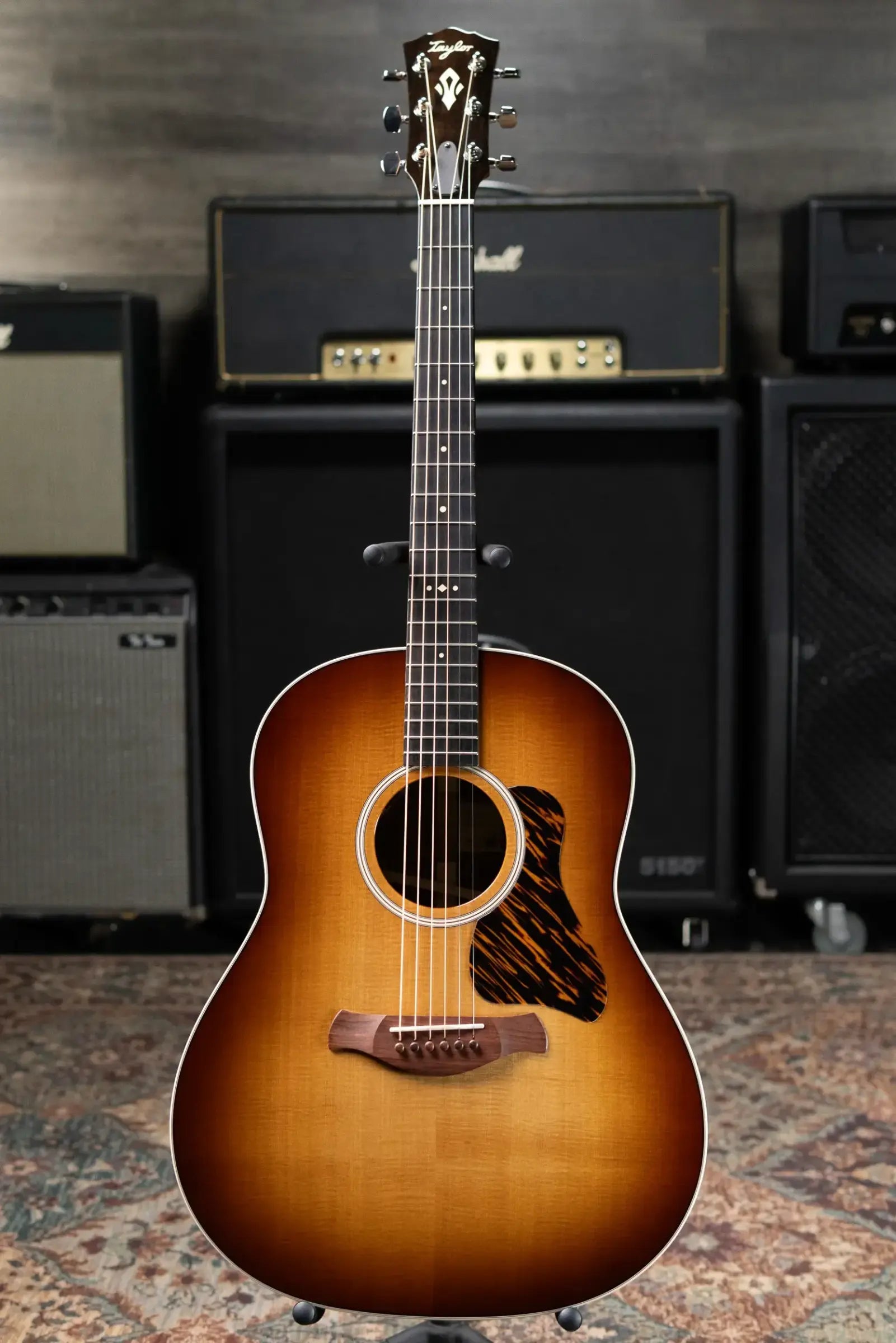 Taylor Gold Label 717e SB Grand Pacific Acoustic/Electric Guitar - Sunburst with Firestripe Pickguard and Hardshell Case