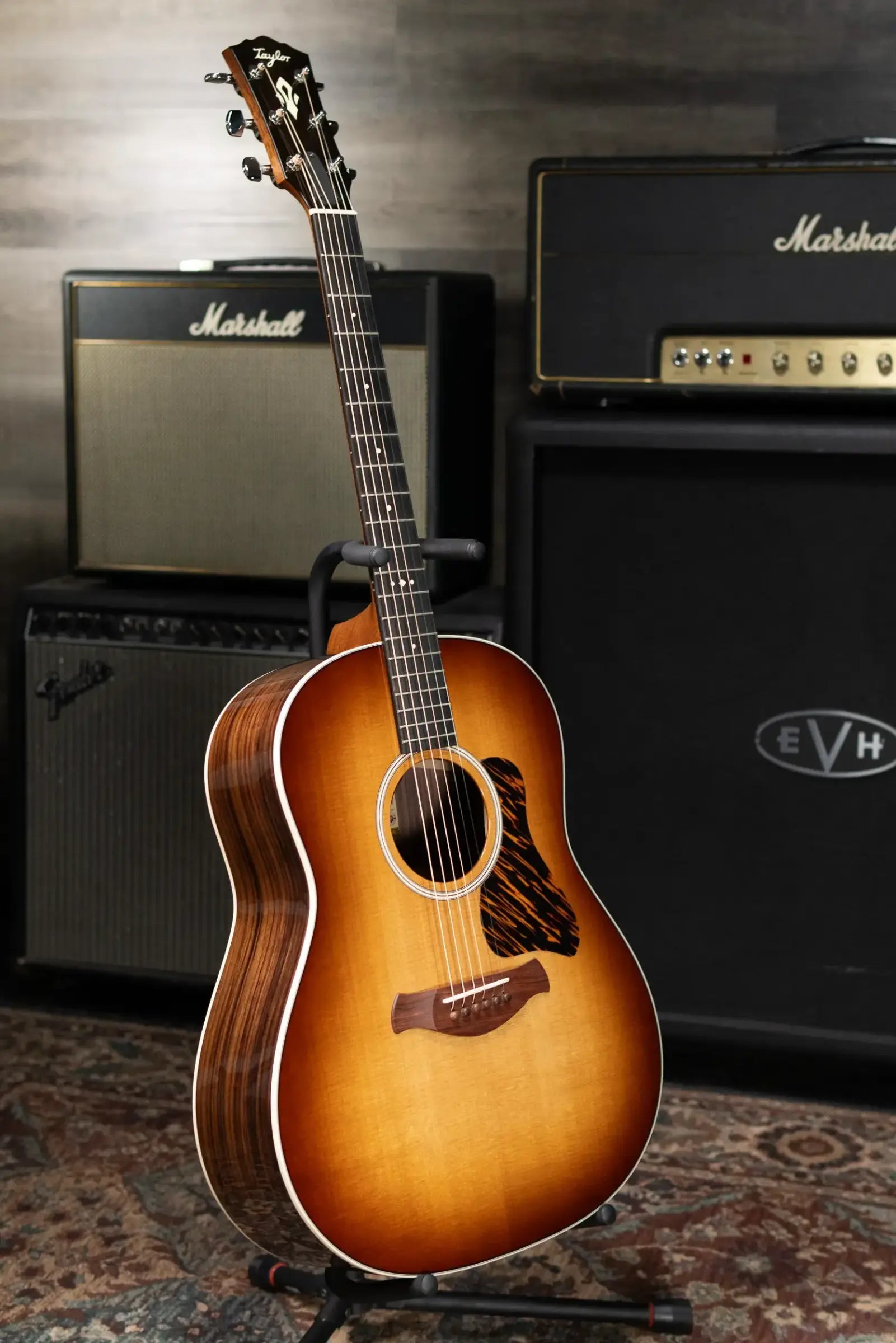 Taylor Gold Label 717e SB Grand Pacific Acoustic/Electric Guitar - Sunburst with Firestripe Pickguard and Hardshell Case