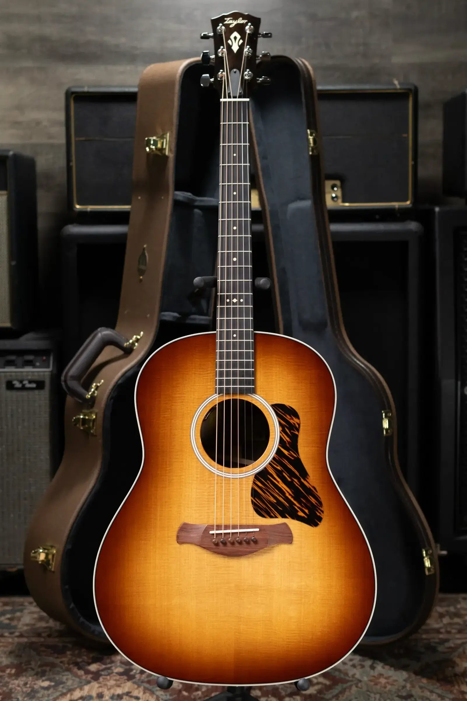 Taylor Gold Label 717e SB Grand Pacific Acoustic/Electric Guitar - Sunburst with Firestripe Pickguard and Hardshell Case