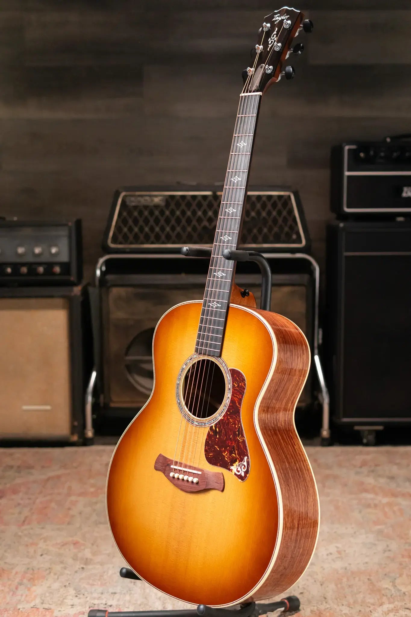 Taylor Gold Label 814e Honduran Rosewood Super Auditorium Acoustic/Electric Guitar - Burst Top with Hardshell Case - Floor Demo