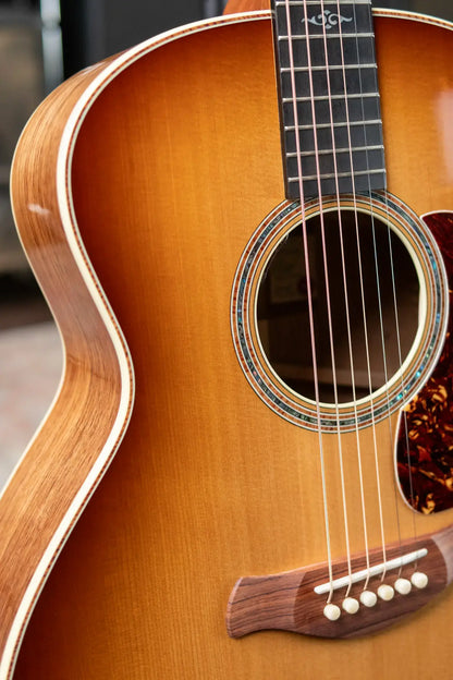 Taylor Gold Label 814e SB Super Auditorium Honduran Rosewood Acoustic/Electric Guitar - Burst Top with Hardshell Case