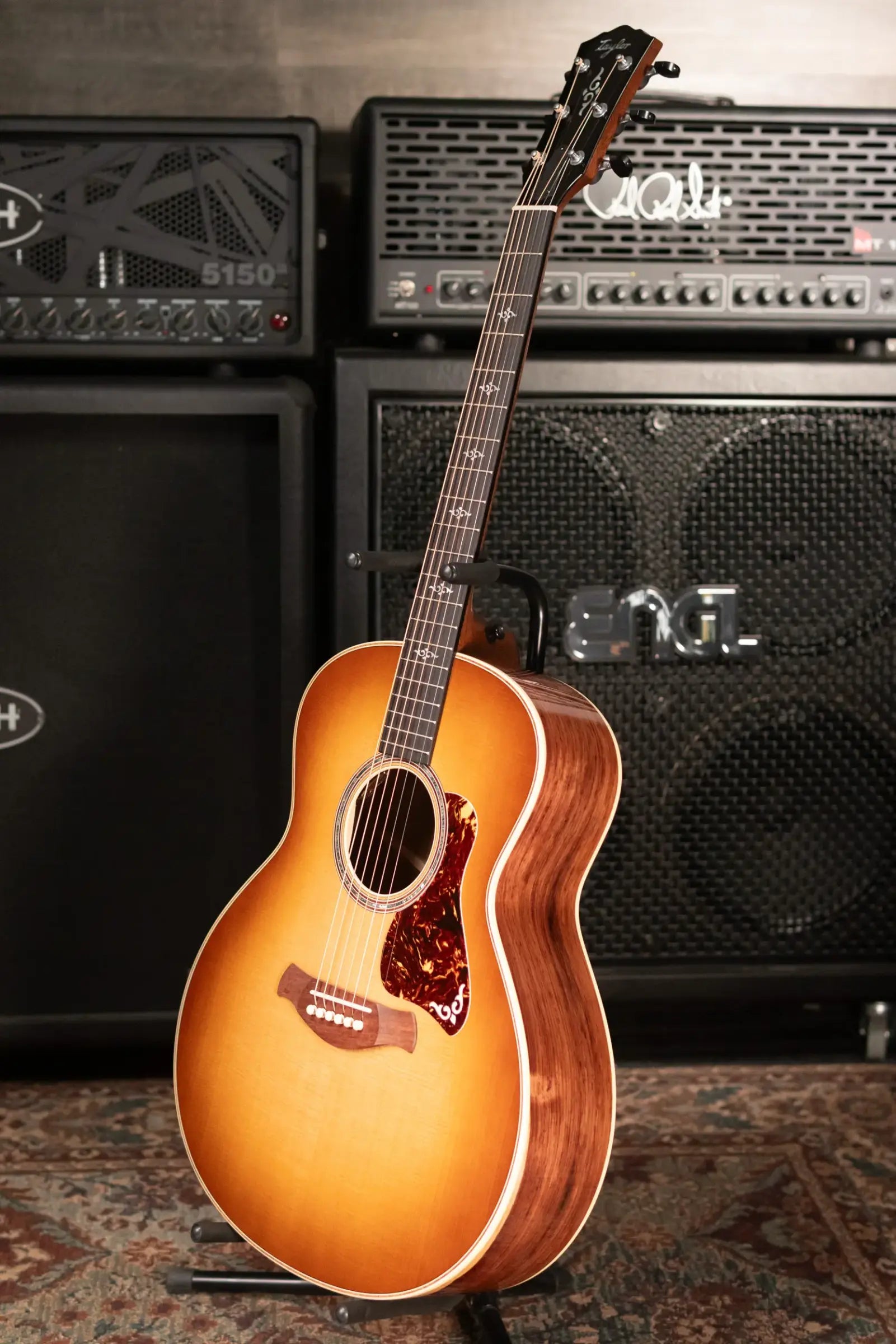 Taylor Gold Label 814e SB Honduran Rosewood Super Auditorium Acoustic/Electric Guitar - Burst Top with Hardshell Case