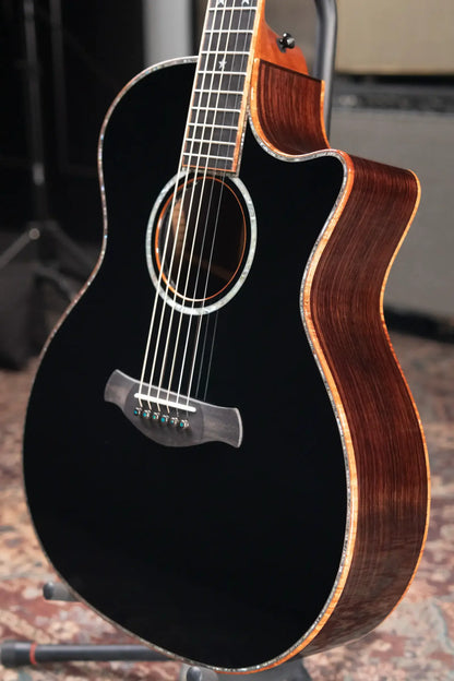 Taylor Guitars 4 Vets 814ce Special Edition Grand Auditorium Acoustic/Electric Guitar - Blacktop with Hardshell Case