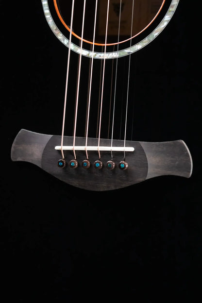 Taylor Guitars 4 Vets 814ce Special Edition Grand Auditorium Acoustic/Electric Guitar - Blacktop with Hardshell Case