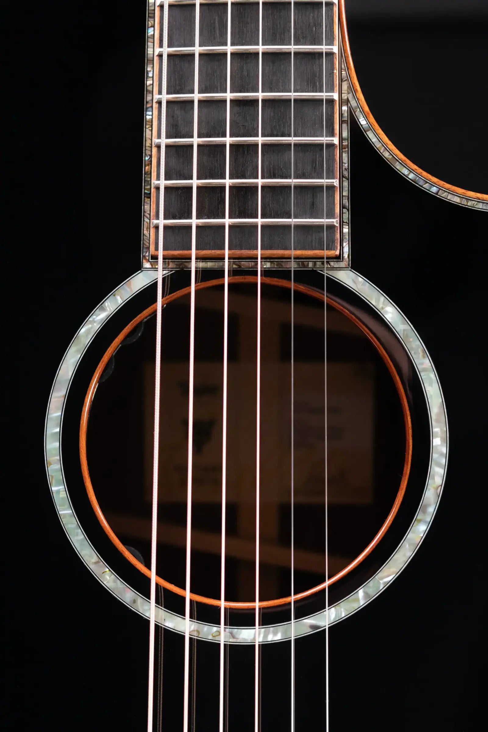 Taylor Guitars 4 Vets 814ce Special Edition Grand Auditorium Acoustic/Electric Guitar - Blacktop with Hardshell Case