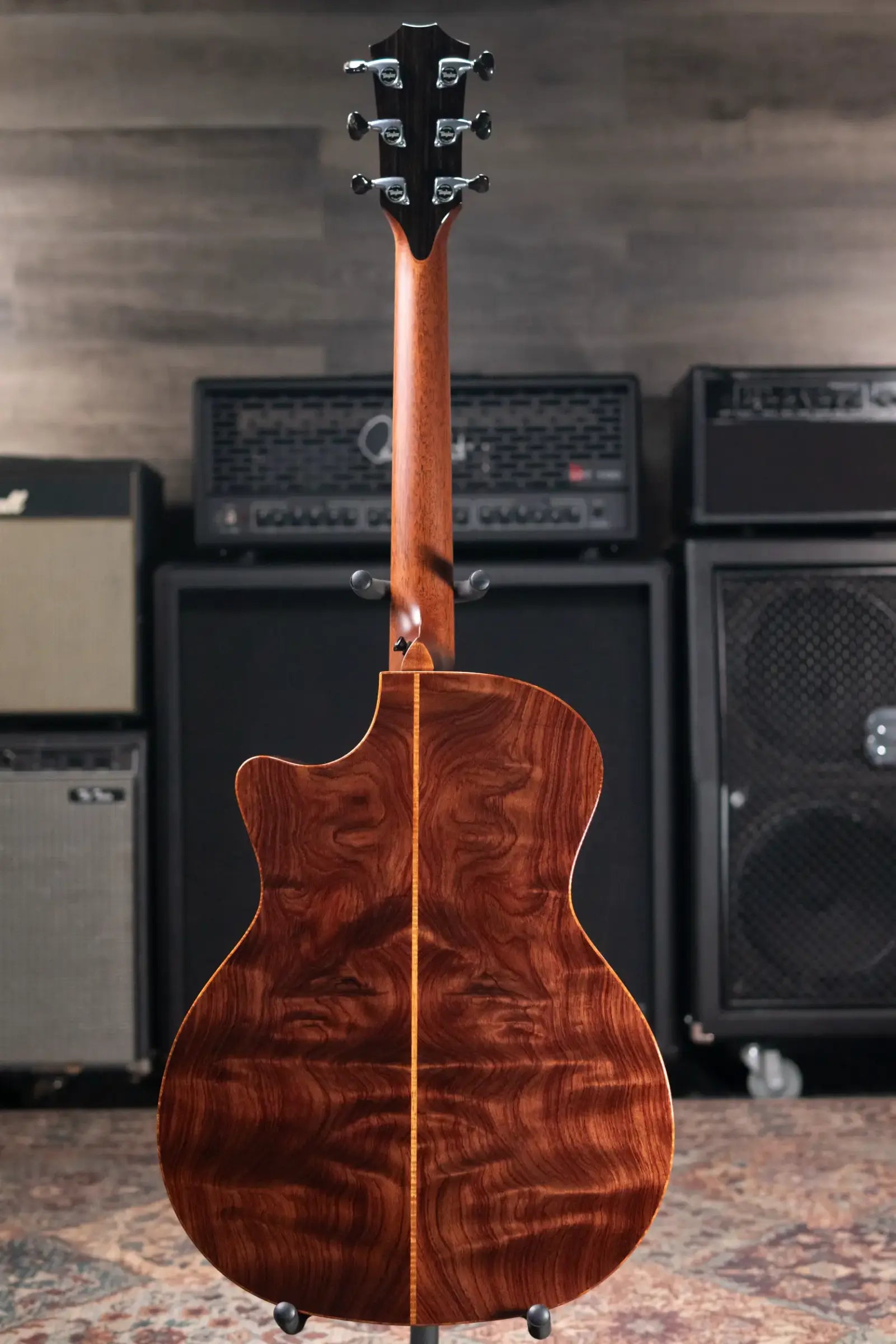 Taylor Guitars 4 Vets 814ce Special Edition Grand Auditorium Acoustic/Electric Guitar - Blacktop with Hardshell Case