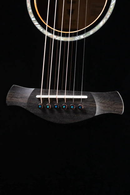 Taylor Guitars 4 Vets 814ce Special Edition Grand Auditorium Acoustic/Electric Guitar - Blacktop with Hardshell Case