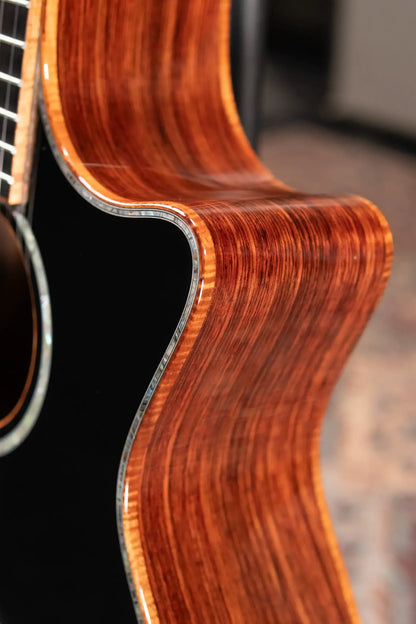 Taylor Guitars 4 Vets 814ce Special Edition Grand Auditorium Acoustic/Electric Guitar - Blacktop with Hardshell Case