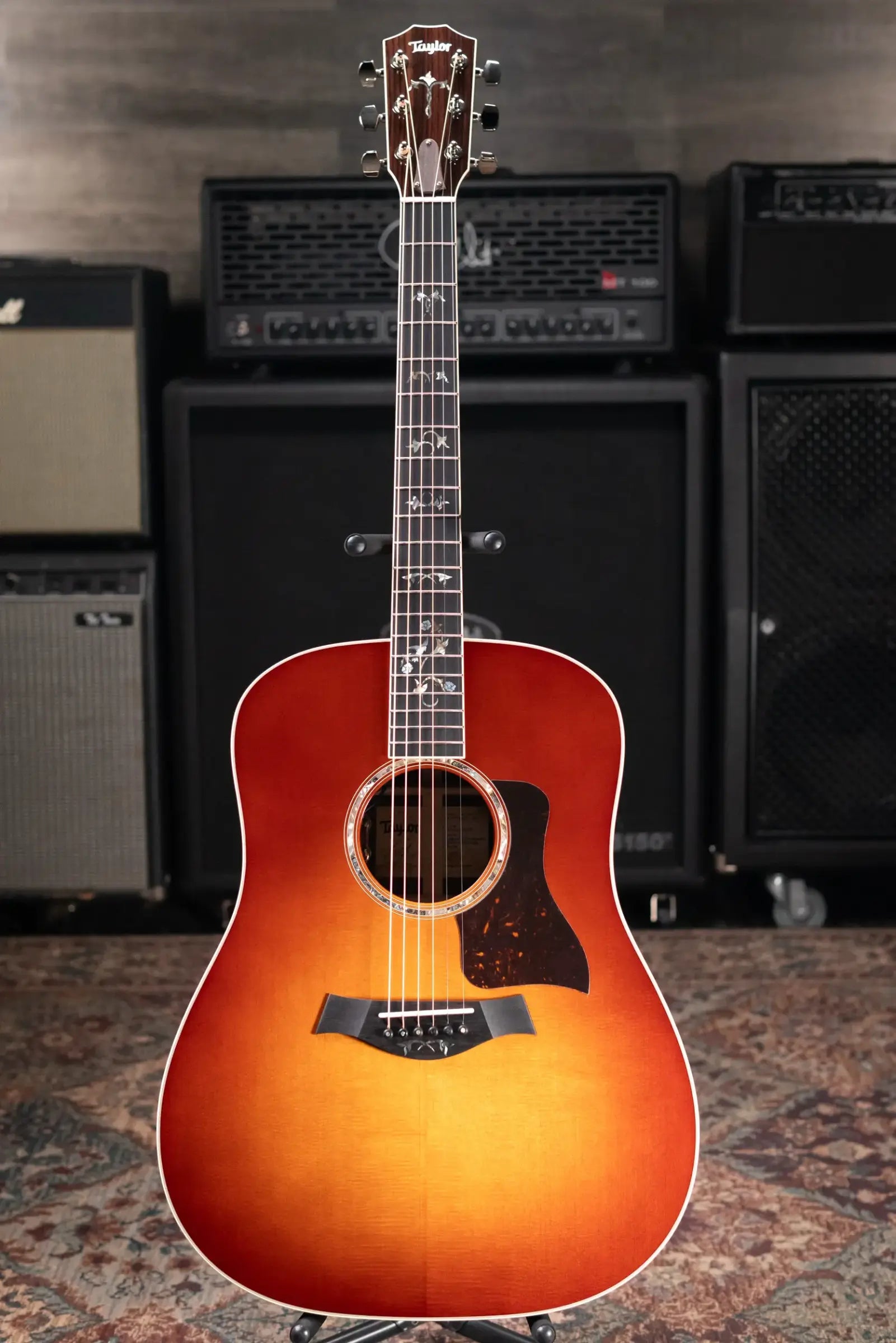 Taylor Legacy 810e Special Edition Dreadnought Acoustic/Electric Guitar - Heritage Burst with Hardshell Case