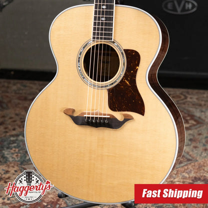Taylor Legacy 815e Deep Body Jumbo Acoustic/Electric Guitar - Natural with Hardshell Case
