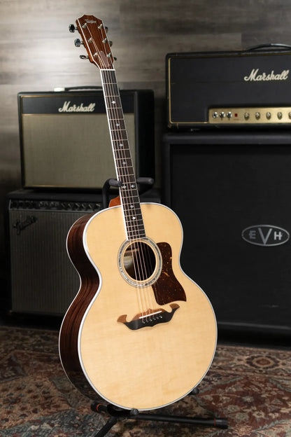 Taylor Legacy 815e Deep Body Jumbo Acoustic/Electric Guitar - Natural with Hardshell Case