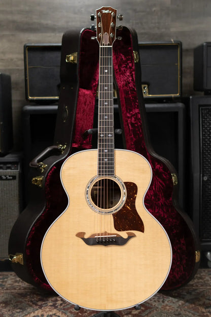 Taylor Legacy 815e Deep Body Jumbo Acoustic/Electric Guitar - Natural with Hardshell Case
