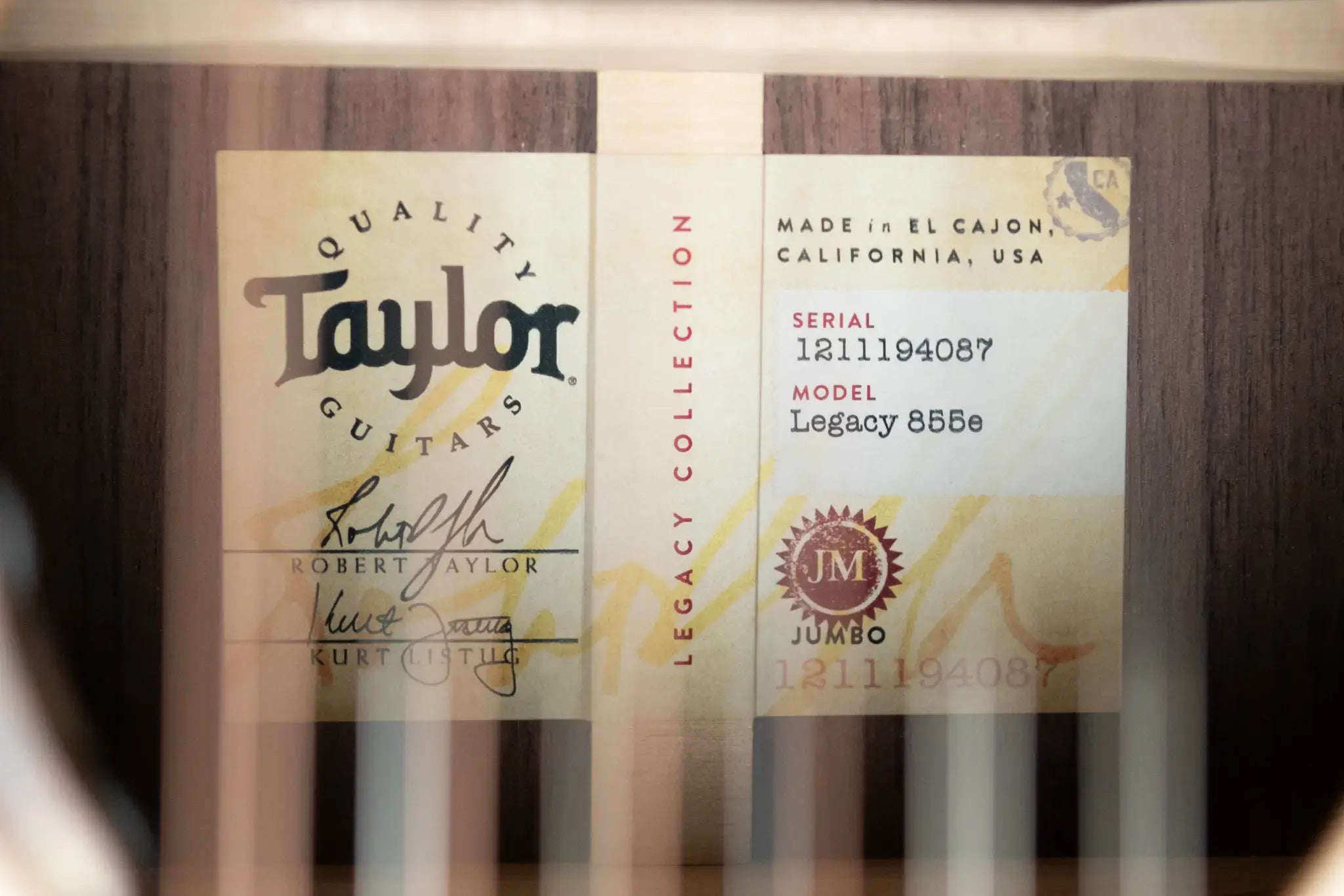 Taylor Legacy 855e 12-String Grand Orchestra Acoustic/Electric Guitar with Hardshell Case - Factory Demo