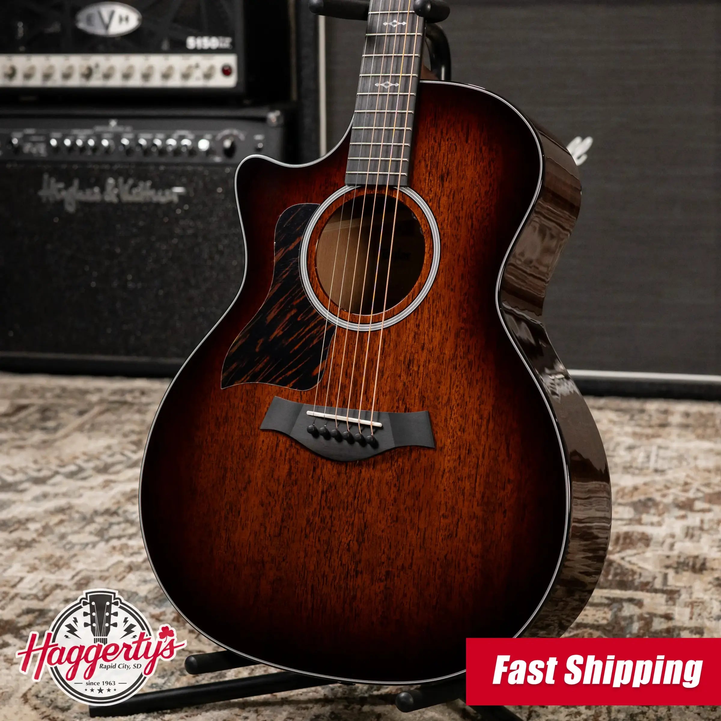 Taylor Next Generation 324ce Left-Handed Grand Auditorium Acoustic/Electric Guitar with Hardshell Case