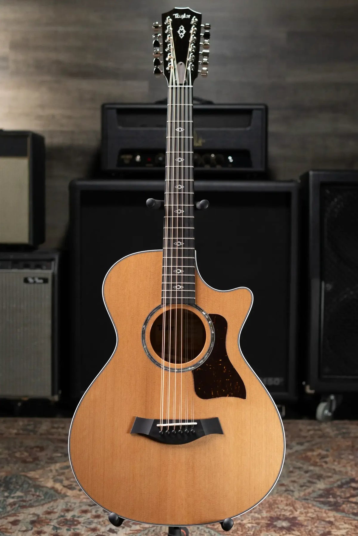 Taylor Next Generation 552ce 12-Fret 12-String Grand Concert Acoustic/Electric Guitar with Hardshell Case