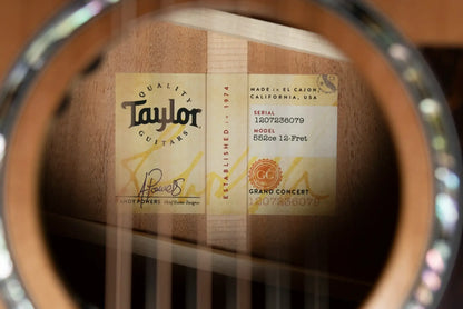Taylor Next Generation 552ce 12-Fret 12-String Grand Concert Acoustic/Electric Guitar with Hardshell Case