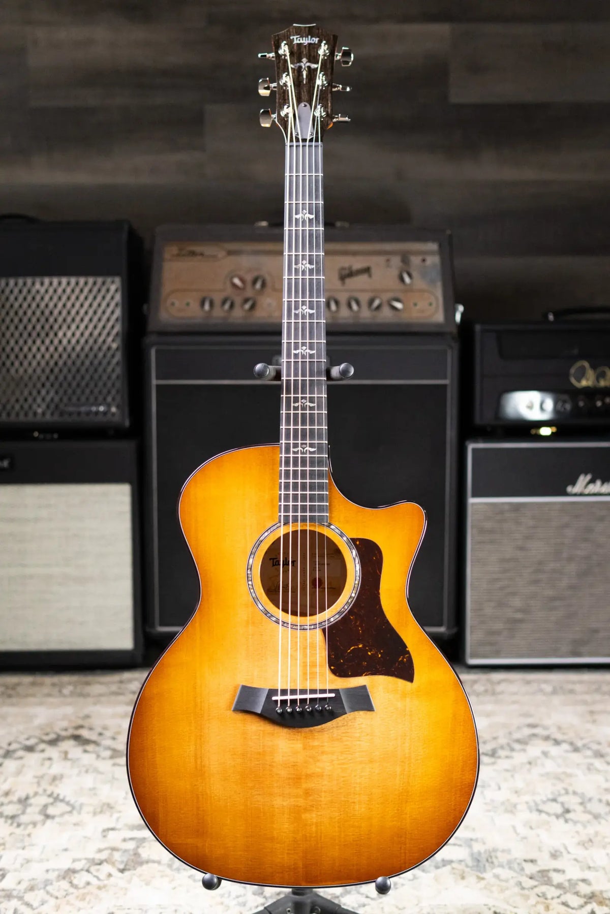 Taylor Next Generation 614ce Grand Auditorium Acoustic/Electric Guitar - Antique Blonde with Hardshell Case