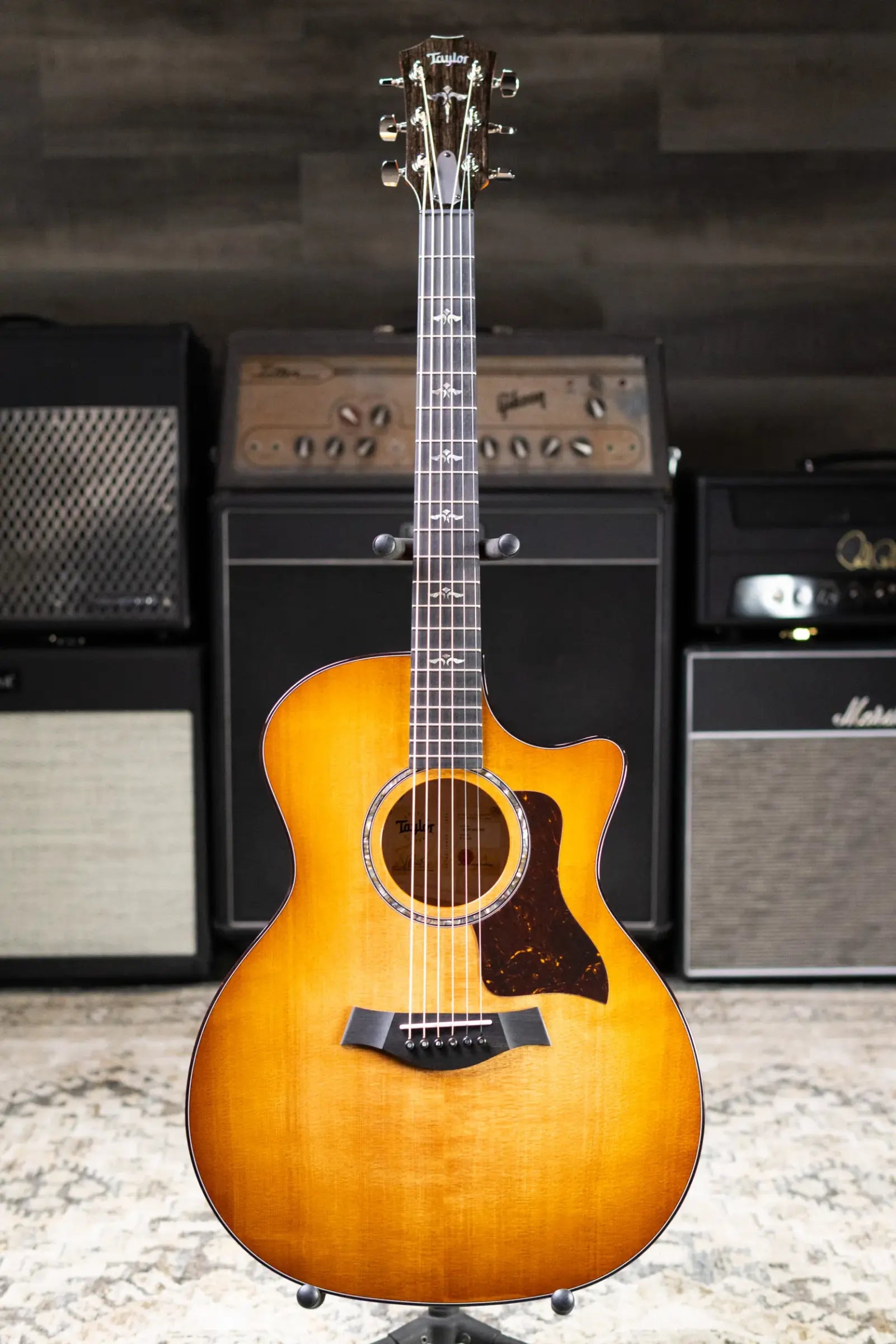 Taylor Next Generation 614ce Grand Auditorium Acoustic/Electric Guitar - Antique Blonde with Hardshell Case