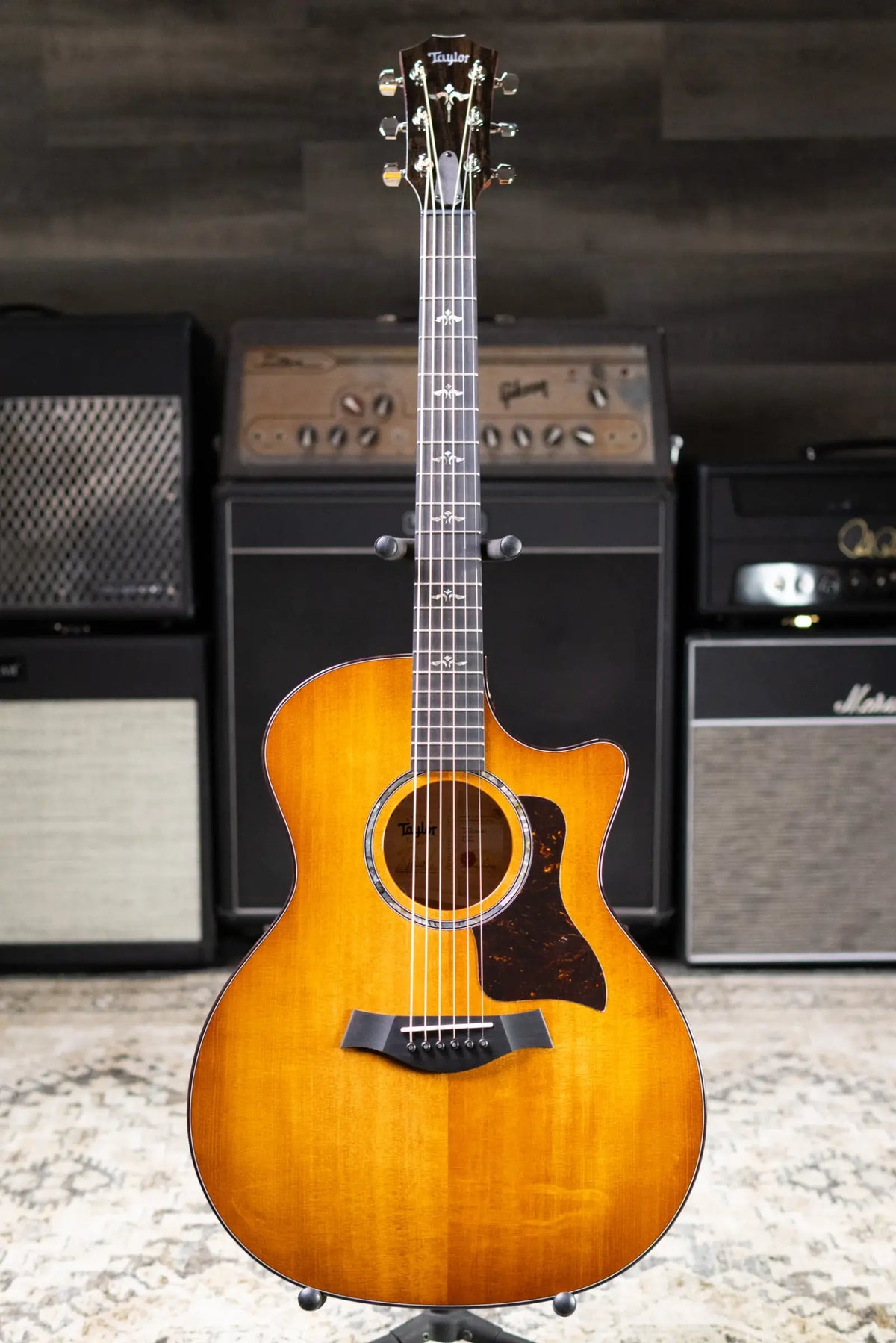 Taylor Next Generation 614ce Grand Auditorium Acoustic/Electric Guitar - Antique Blonde with Hardshell Case