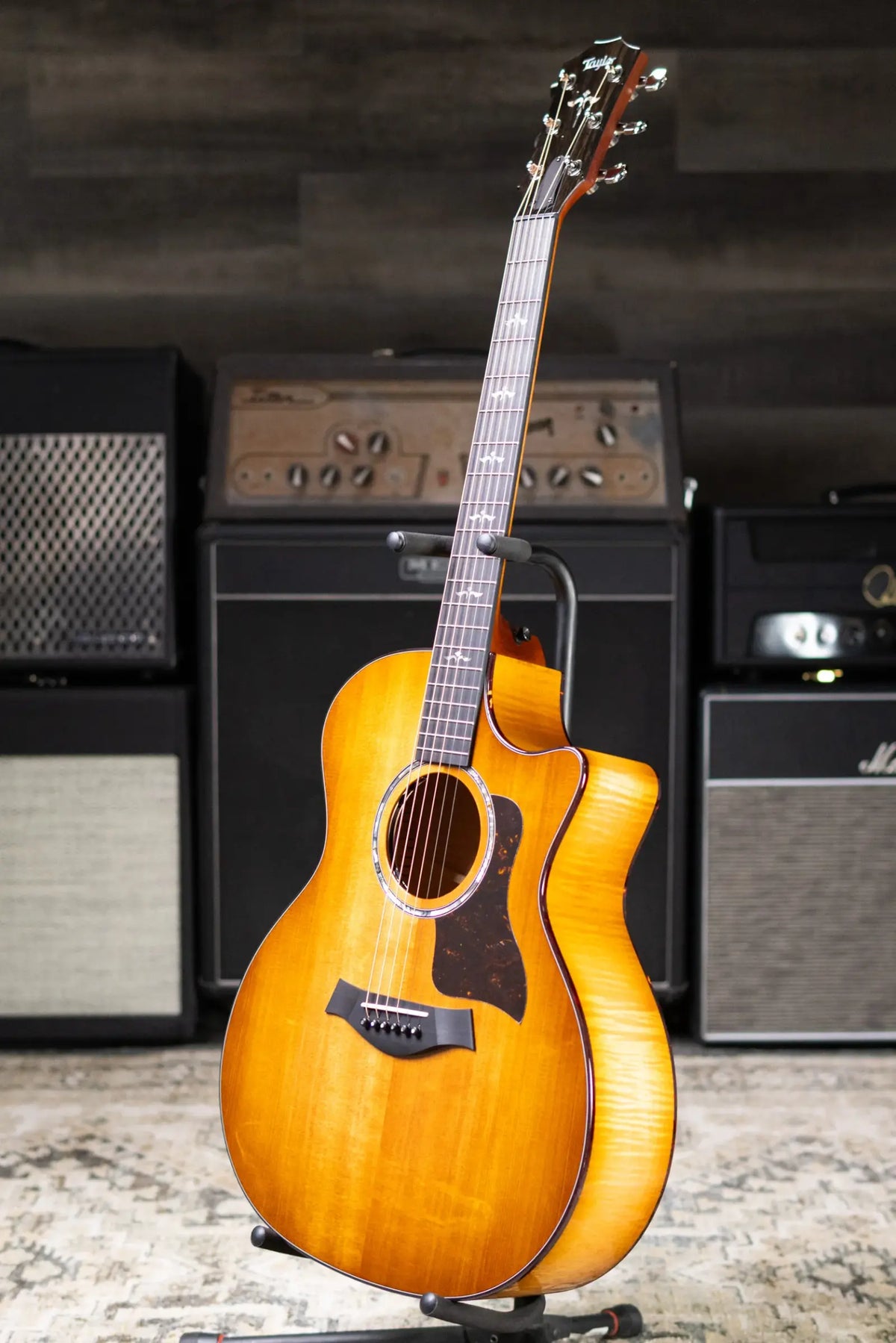 Taylor Next Generation 614ce Grand Auditorium Acoustic/Electric Guitar - Antique Blonde with Hardshell Case