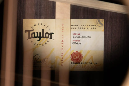 Taylor Next Generation 854ce 12-String Grand Auditorium Acoustic/Electric Guitar with Hardshell Case