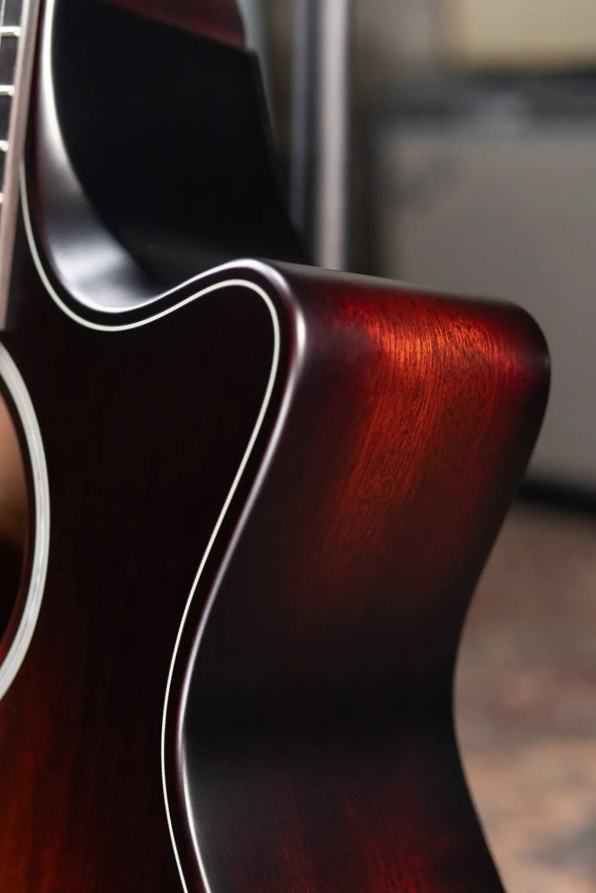 Taylor Next Generation Builder's Edition 324ce Grand Auditorium Acoustic/Electric Guitar - Tobacco Kona Burst with Hardshell Case