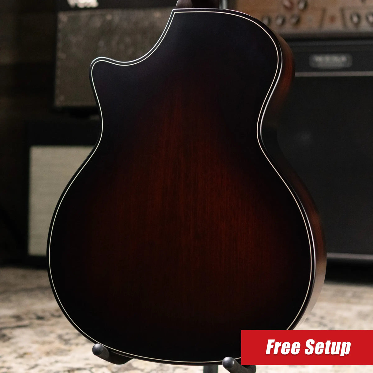 Taylor Next Generation Builder's Edition 324ce Grand Auditorium Acoustic/Electric Guitar - Tobacco Kona Burst with Hardshell Case
