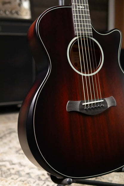 Taylor Next Generation Builder's Edition 324ce Grand Auditorium Acoustic/Electric Guitar - Tobacco Kona Burst with Hardshell Case