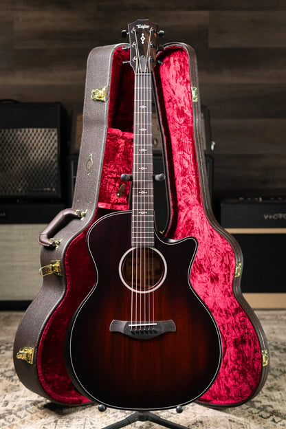 Taylor Next Generation Builder's Edition 324ce Grand Auditorium Acoustic/Electric Guitar - Tobacco Kona Burst with Hardshell Case