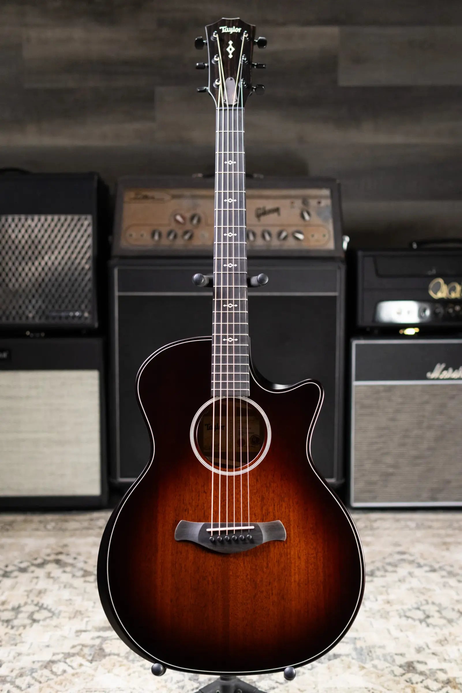 Taylor Next Generation Builder's Edition 324ce Grand Auditorium Acoustic/Electric Guitar with Hardshell Case
