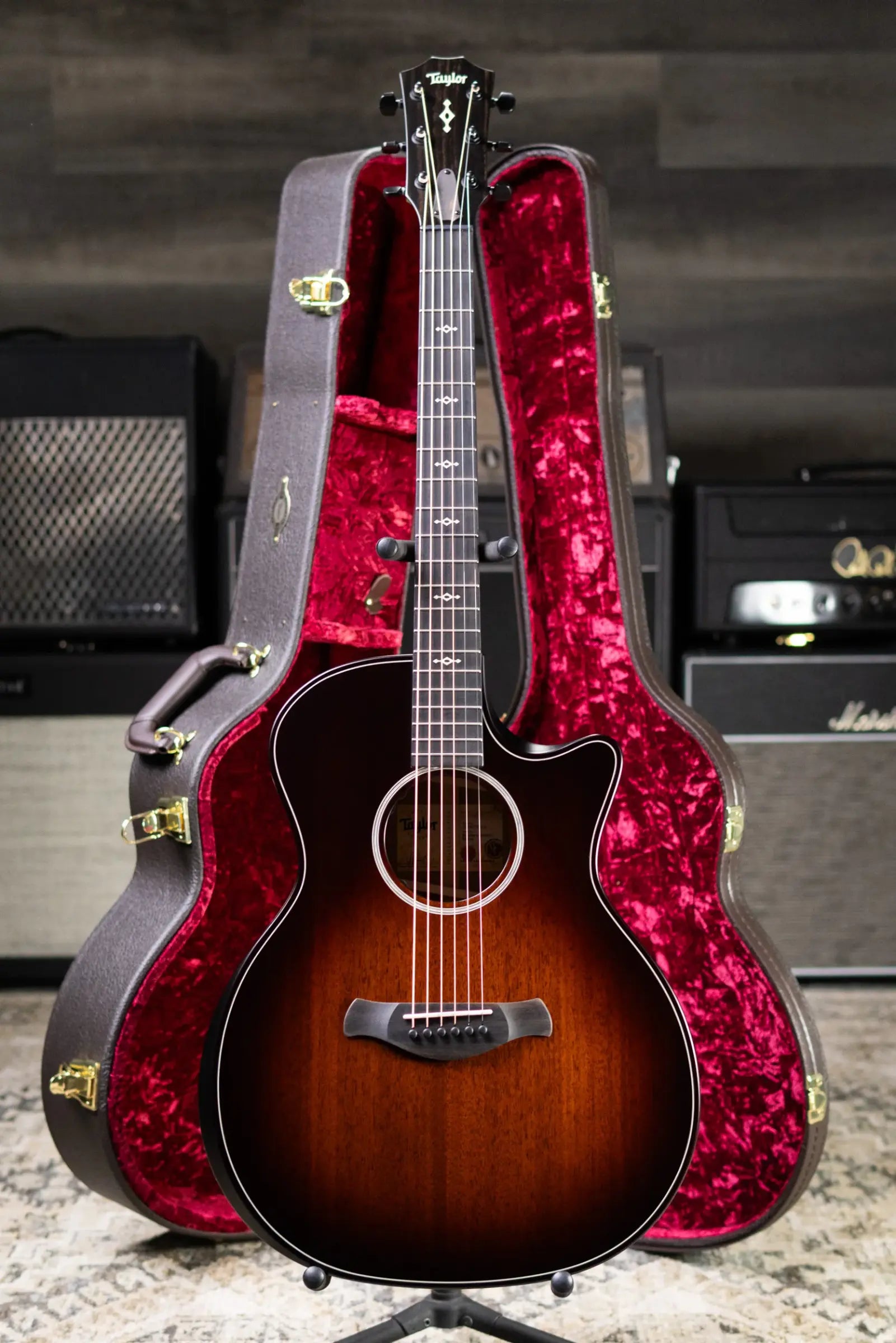 Taylor Next Generation Builder's Edition 324ce Grand Auditorium Acoustic/Electric Guitar with Hardshell Case