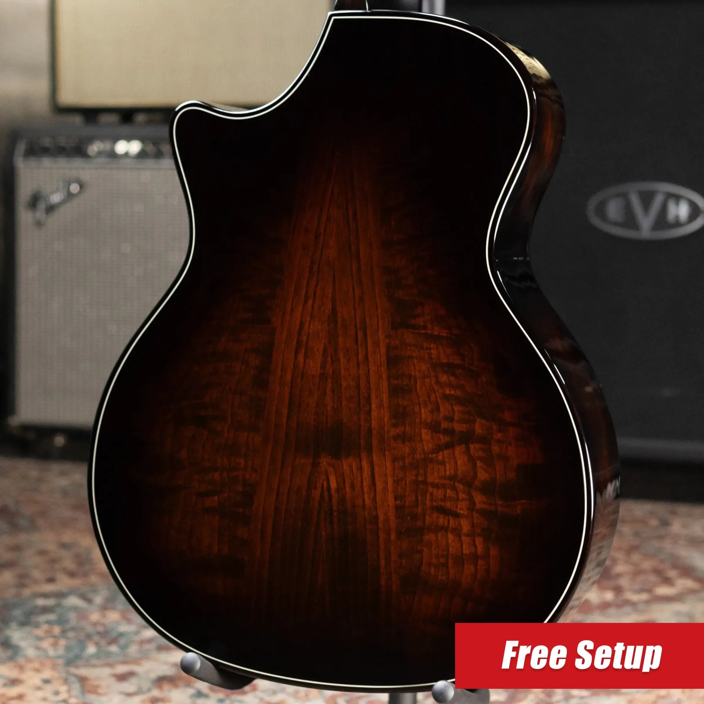 Taylor Next Generation Builder's Edition 524ce Grand Auditorium Acoustic/Electric Guitar with Hardshell Case