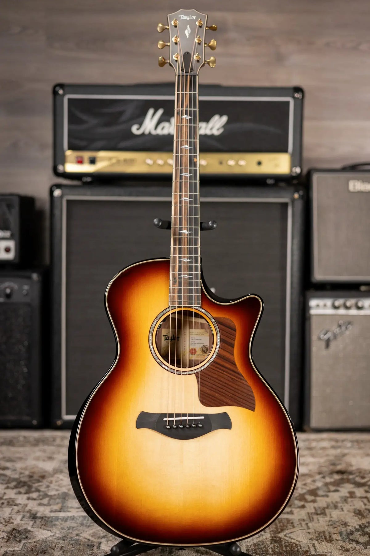 Taylor Next Generation Builder's Edition 814ce Grand Auditorium Acoustic/Electric Guitar - Adirondack/Honduran Rosewood with Hardshell Case - Factory Demo