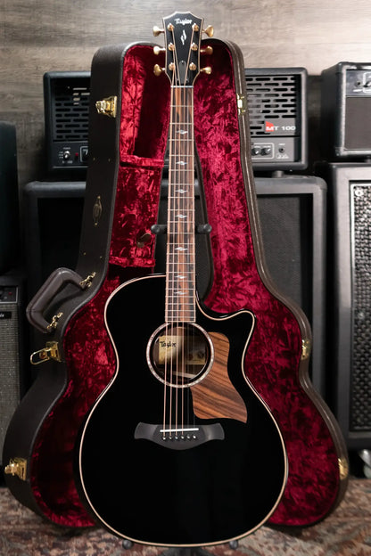 Taylor Next Generation Builder's Edition 814ce Grand Auditorium Acoustic/Electric Guitar - Blacktop with Hardshell Case