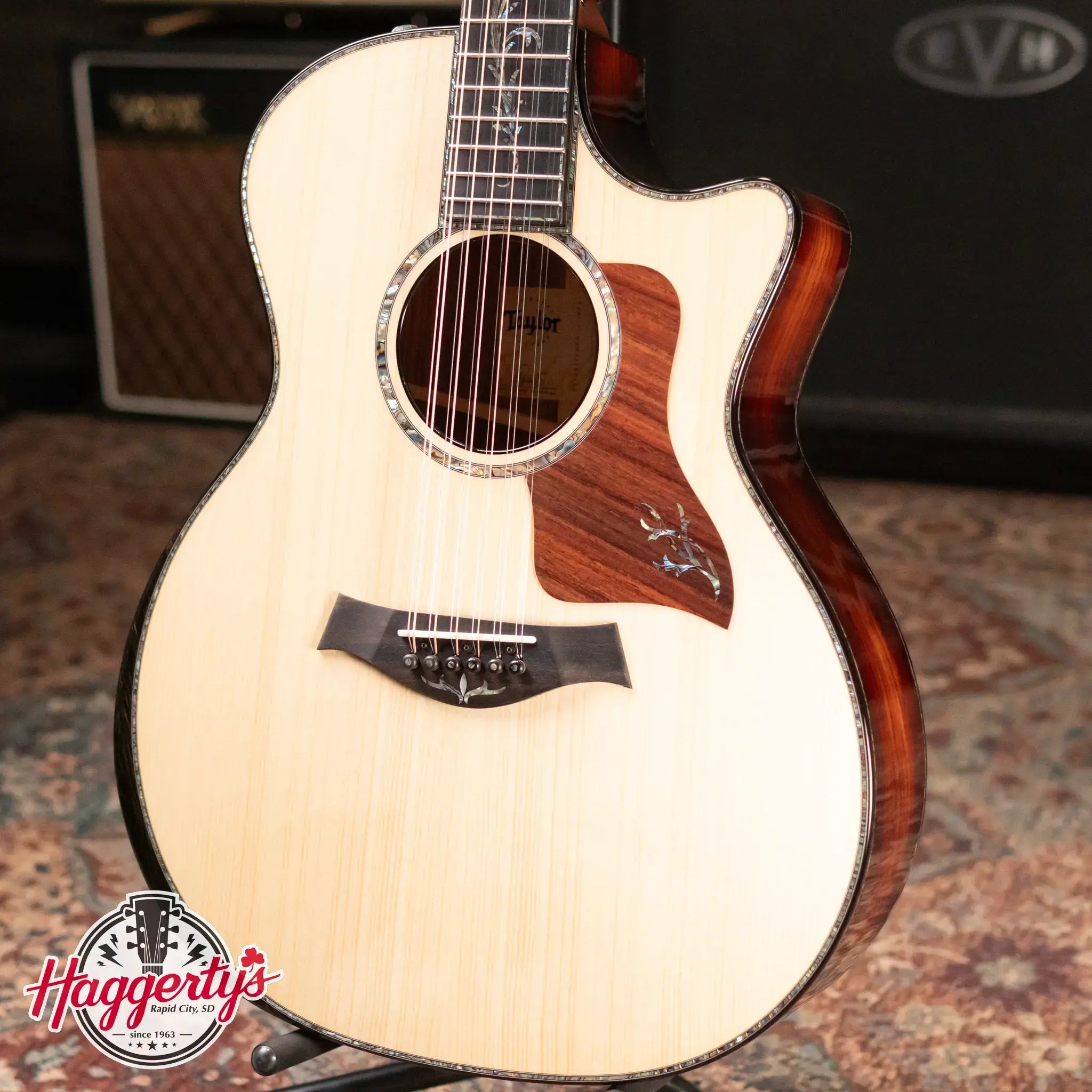 Taylor PS54ce Presentation Series 12-String Grand Auditorium Honduran Rosewood/Adirondack Spruce Acoustic/Electric Guitar with Hardshell Case