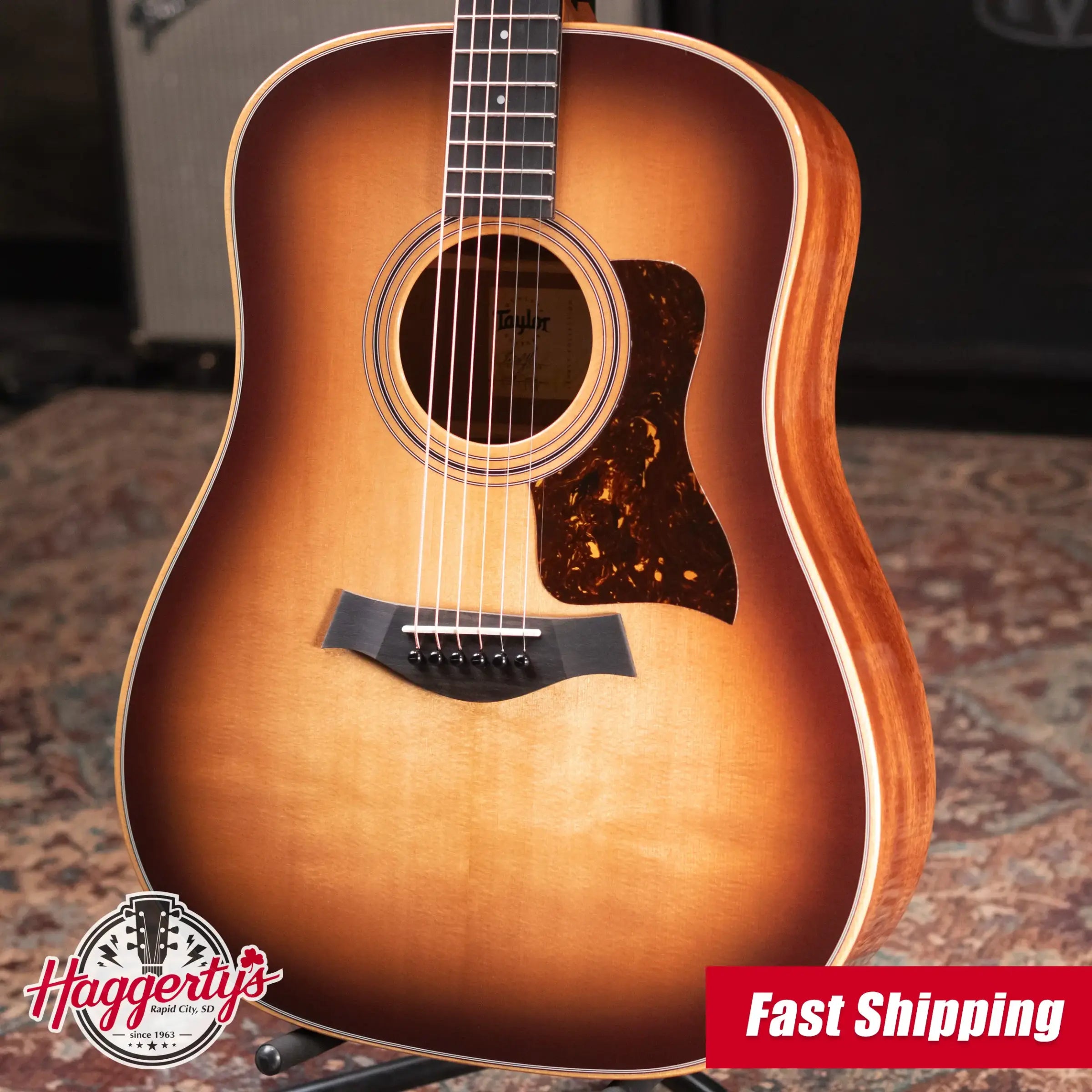 Taylor Prototype 310 Studio Dreadnought Acoustic Guitar - Shaded Edge Burst with Hardshell Case