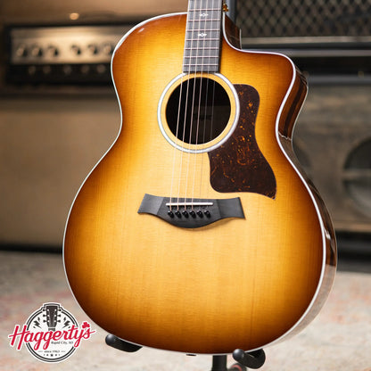 Taylor Sunset Blvd 214ce DLX Grand Auditorium Acoustic/Electric Guitar - Shaded Edge Burst with Hardshell Case - Factory Demo