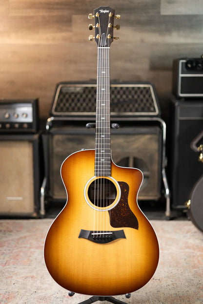 Taylor Sunset Blvd 214ce DLX Grand Auditorium Acoustic/Electric Guitar - Shaded Edge Burst with Hardshell Case - Factory Demo