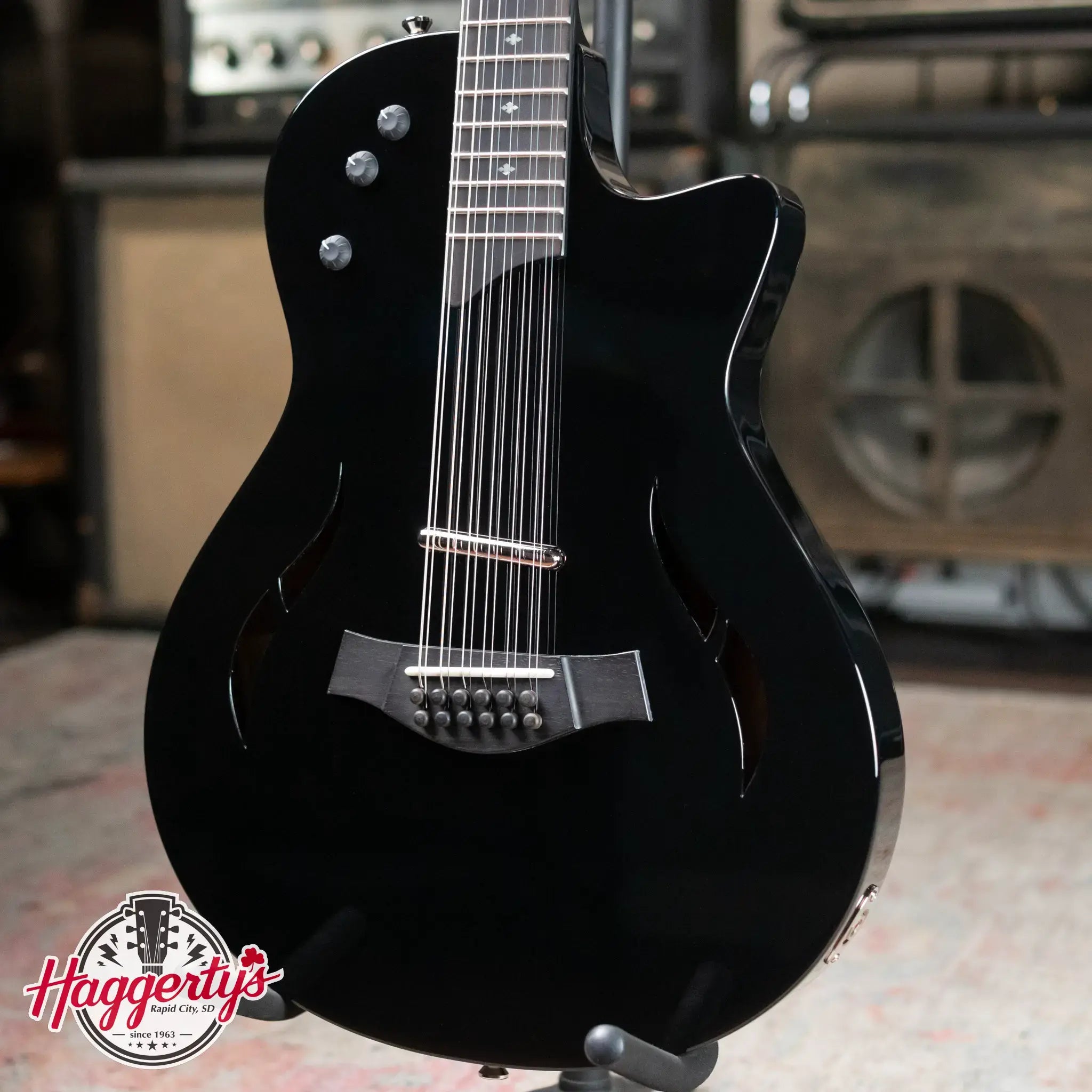 Taylor T5z-12 Classic DLX 12-string Electric - Black with Hardshell Case