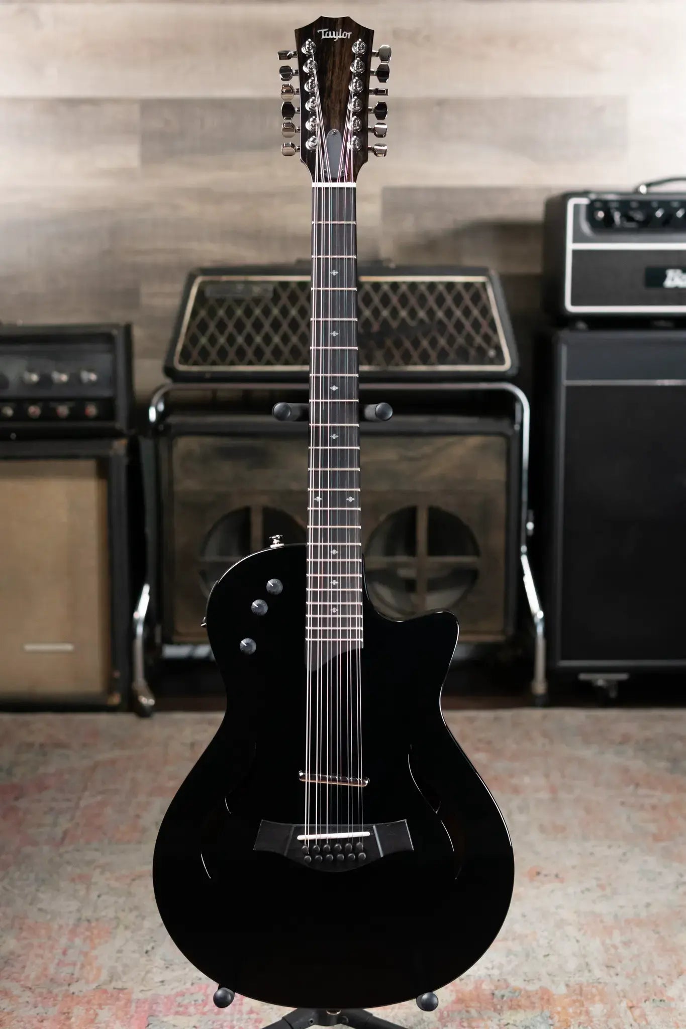 Taylor T5z-12 Classic DLX 12-string Electric - Black with Hardshell Case