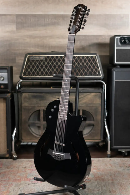 Taylor T5z-12 Classic DLX 12-string Electric - Black with Hardshell Case