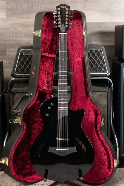 Taylor T5z-12 Classic DLX 12-string Electric - Black with Hardshell Case