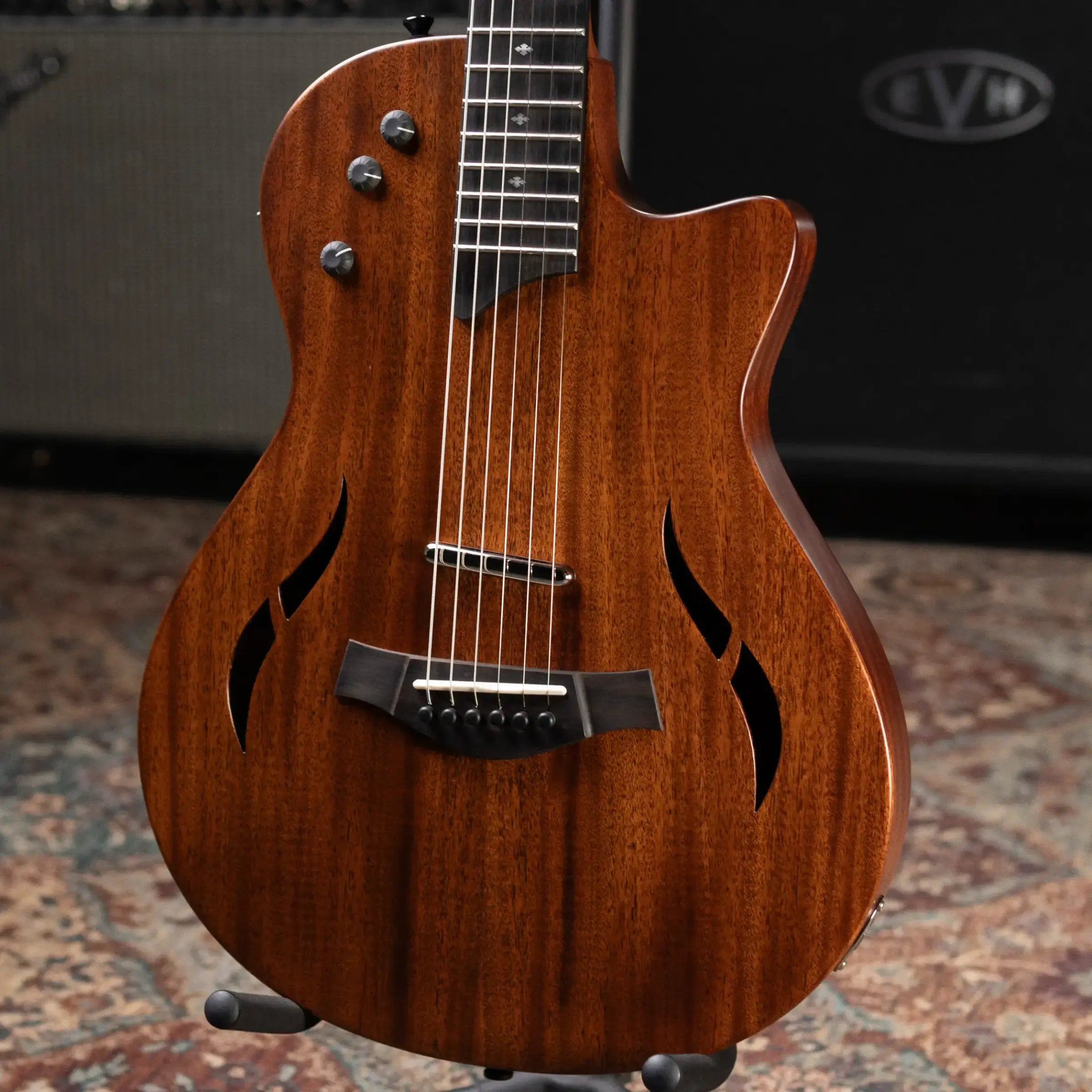 Taylor T5z Classic Hollowbody Electric Guitar - Classic Mahogany Stain with Gig Bag