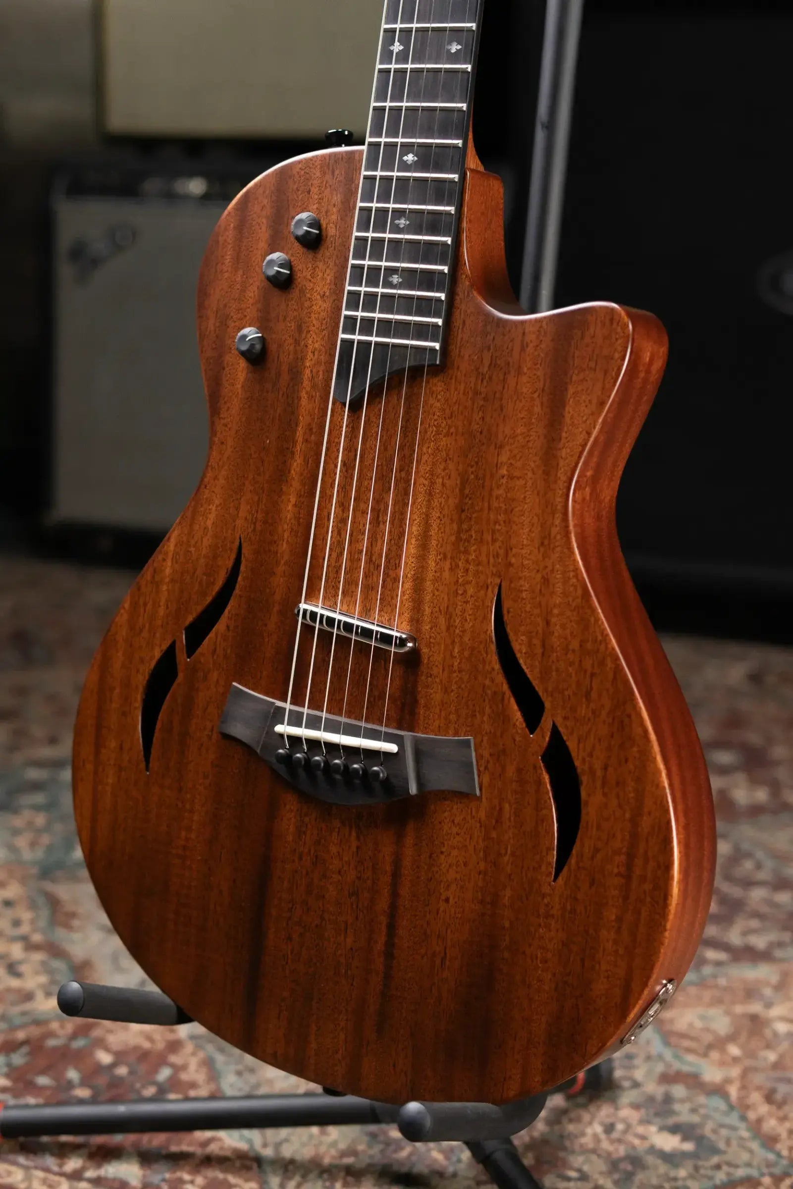 Taylor T5z Classic Hollowbody Electric Guitar - Classic Mahogany Stain with Gig Bag