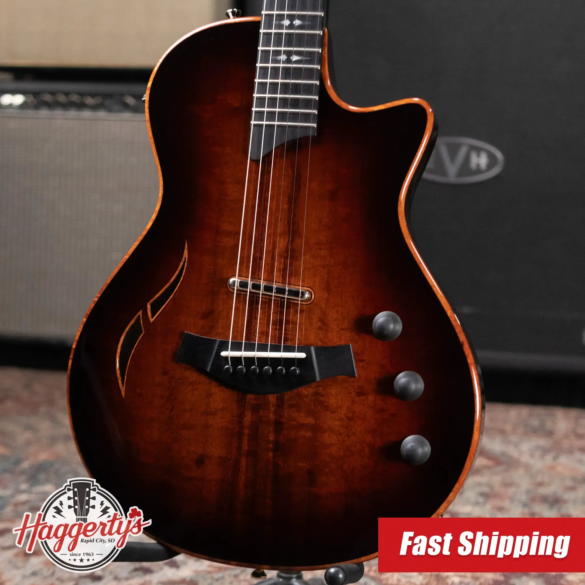 Taylor T5z Custom Electric Guitar - Shaded Edge Burst with Hardshell Case