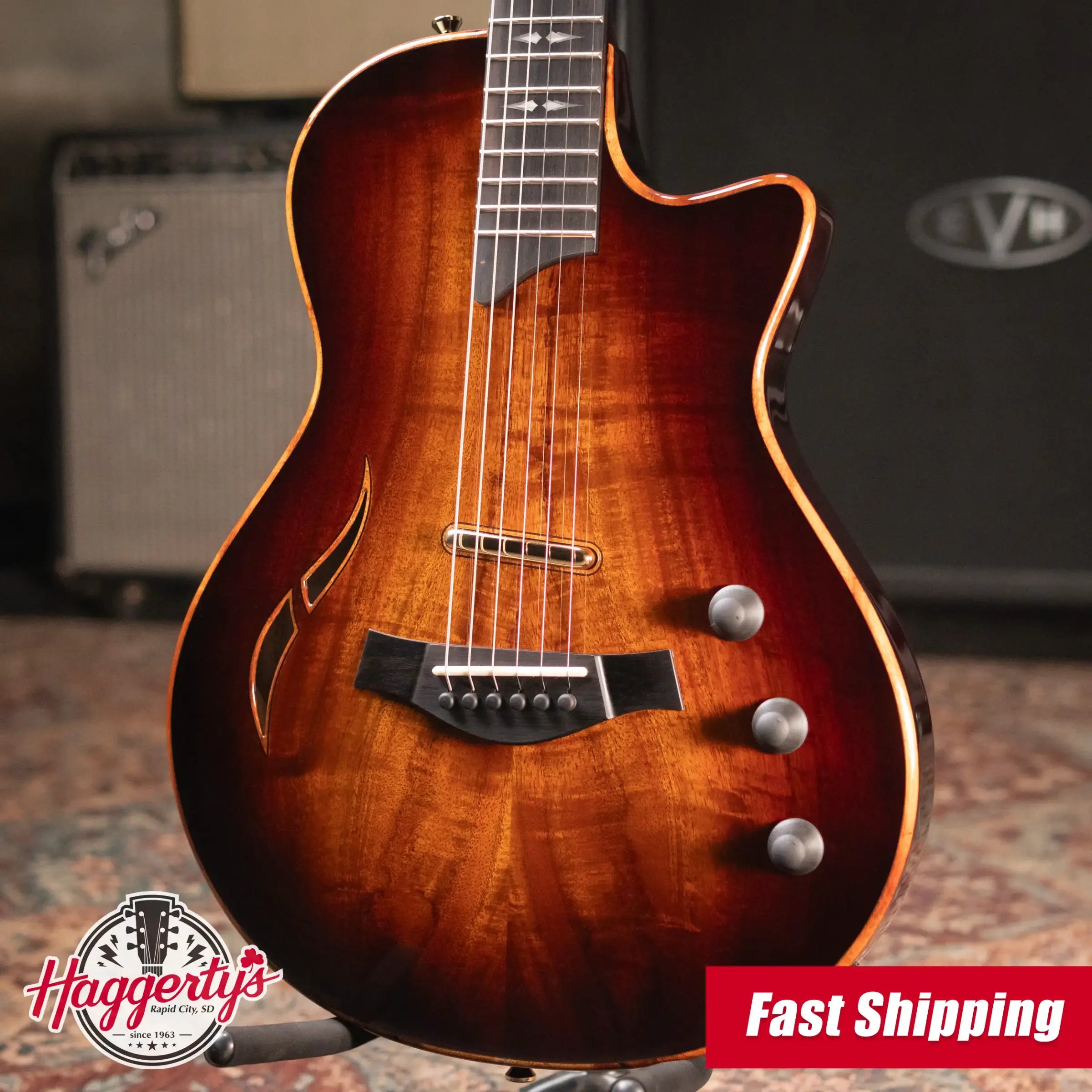 Taylor T5z Custom Electric Guitar - Shaded Edge Burst with Hardshell Case