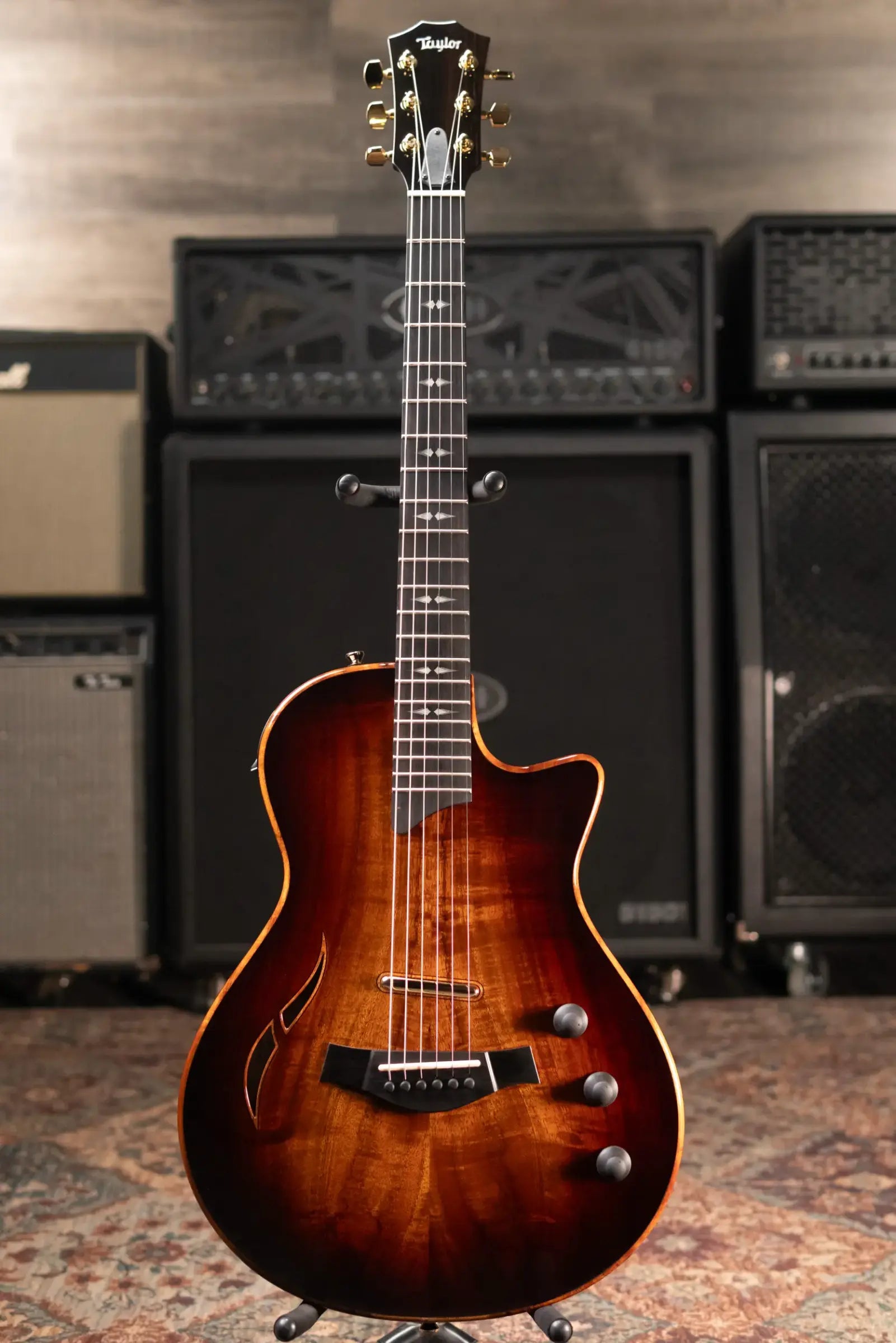 Taylor T5z Custom Electric Guitar - Shaded Edge Burst with Hardshell Case
