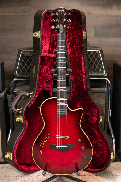 Taylor T5z Pro Electric Guitar - Cayenne Red with Hardshell Case